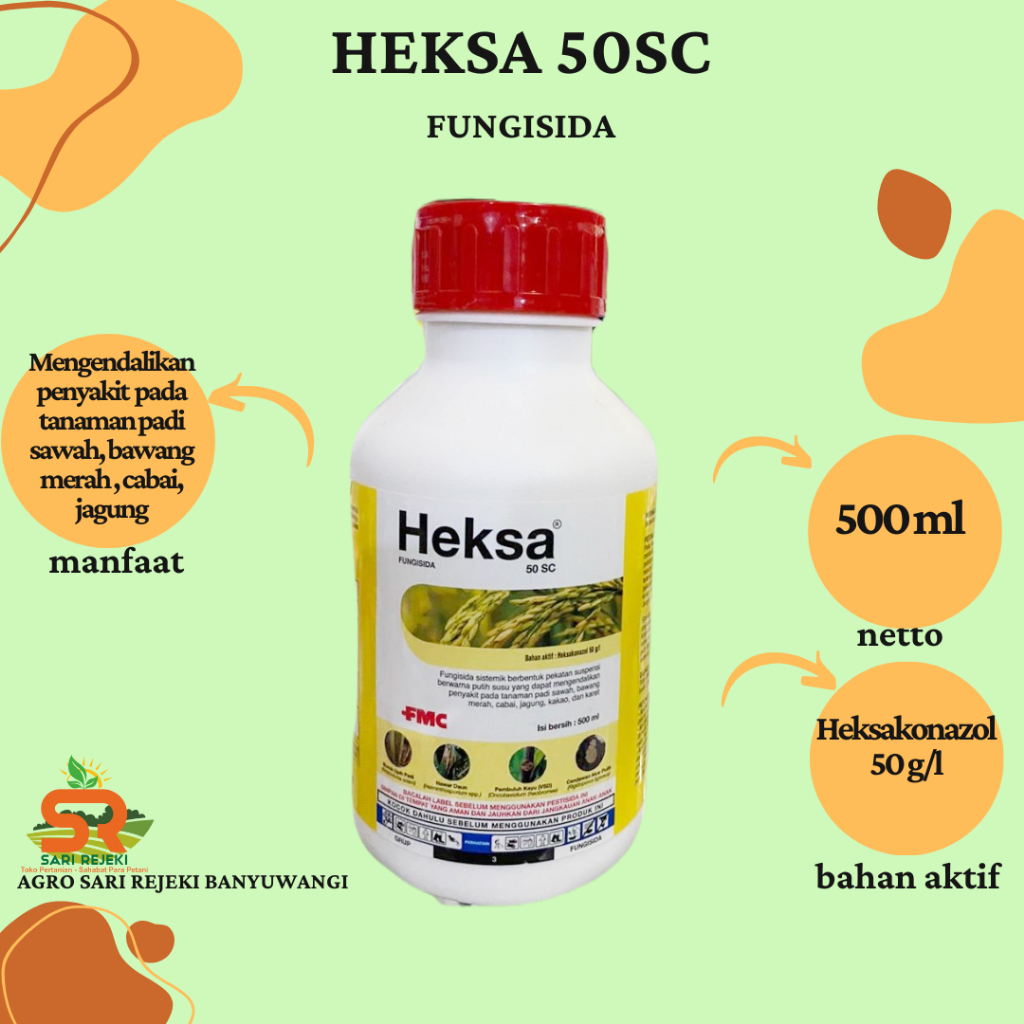 Jual HEKSA 50SC 500ML FUNGISIDA HEKSAKONAZOL PEMBASMI JAMUR Shopee