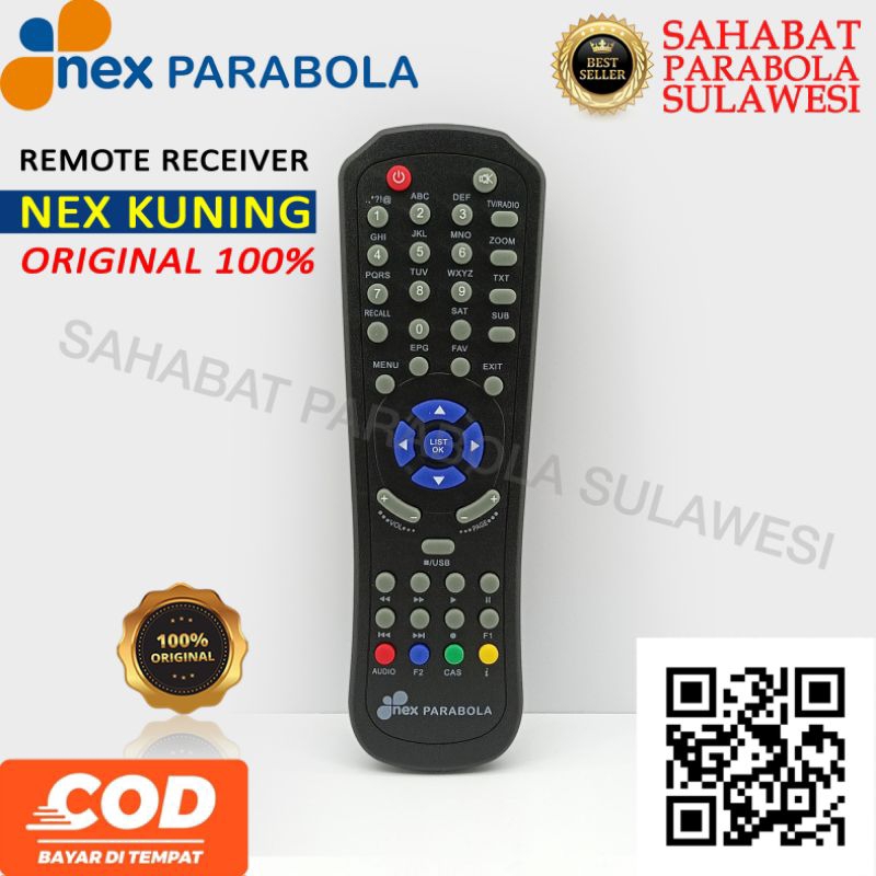 Jual Remote Receiver Nex Parabola Tipe Kuning Merah Original