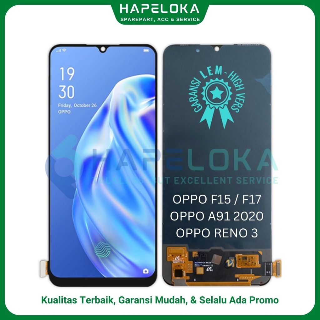 Jual LCD TOUCHSCREEN OPPO RENO 3 OPPO A91 2020 OPPO F15 F17 ORI