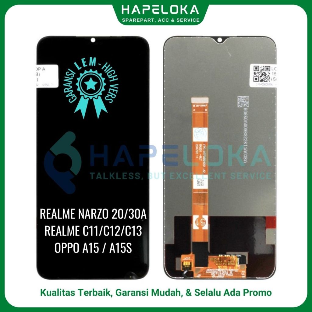 Jual LCD TOUCHSCREEN OPPO A15 OPPO A15S OPPO A16E OPPO A16K ORI