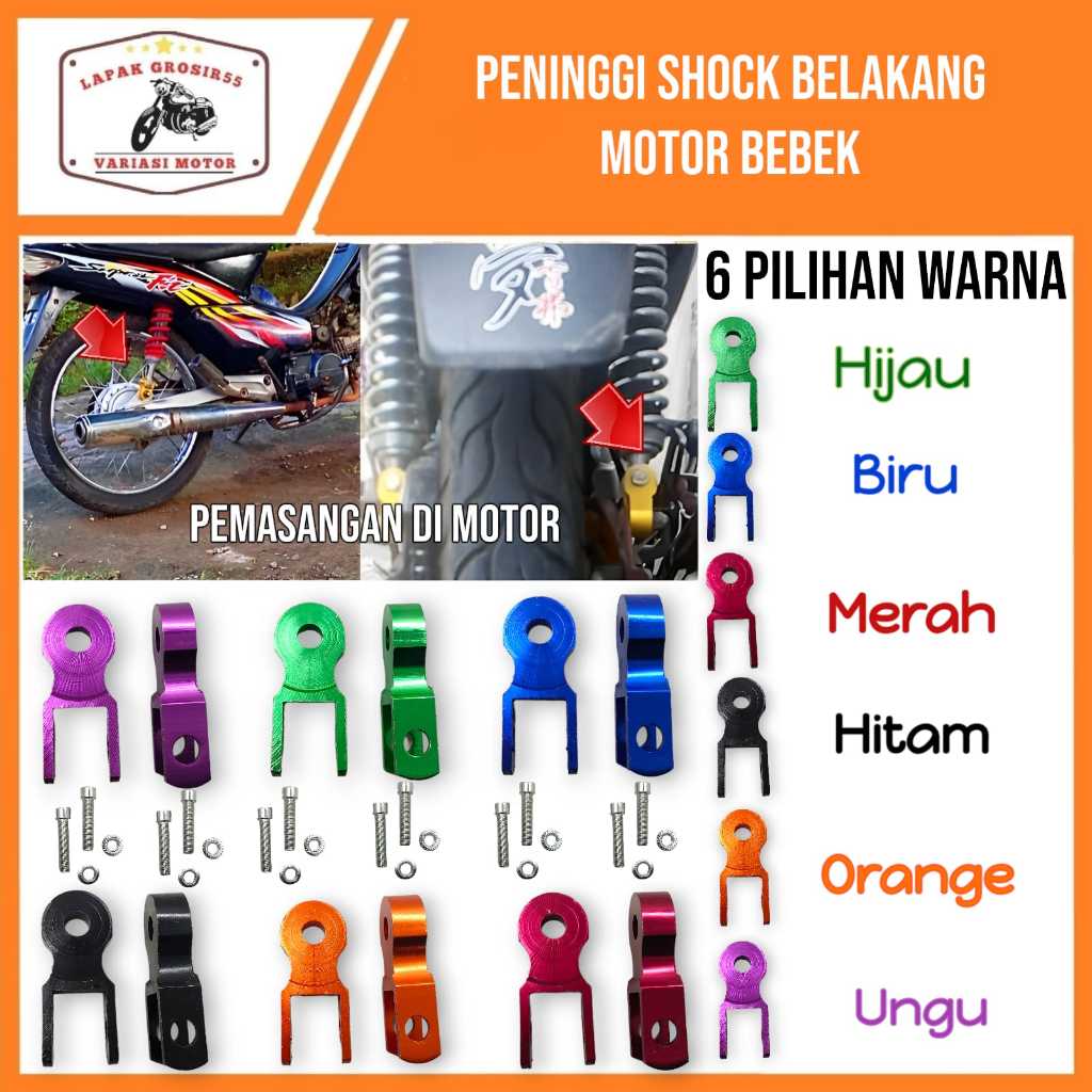 Jual Peninggi Shock Belakang Motor Bebek Supra X Revo Blade