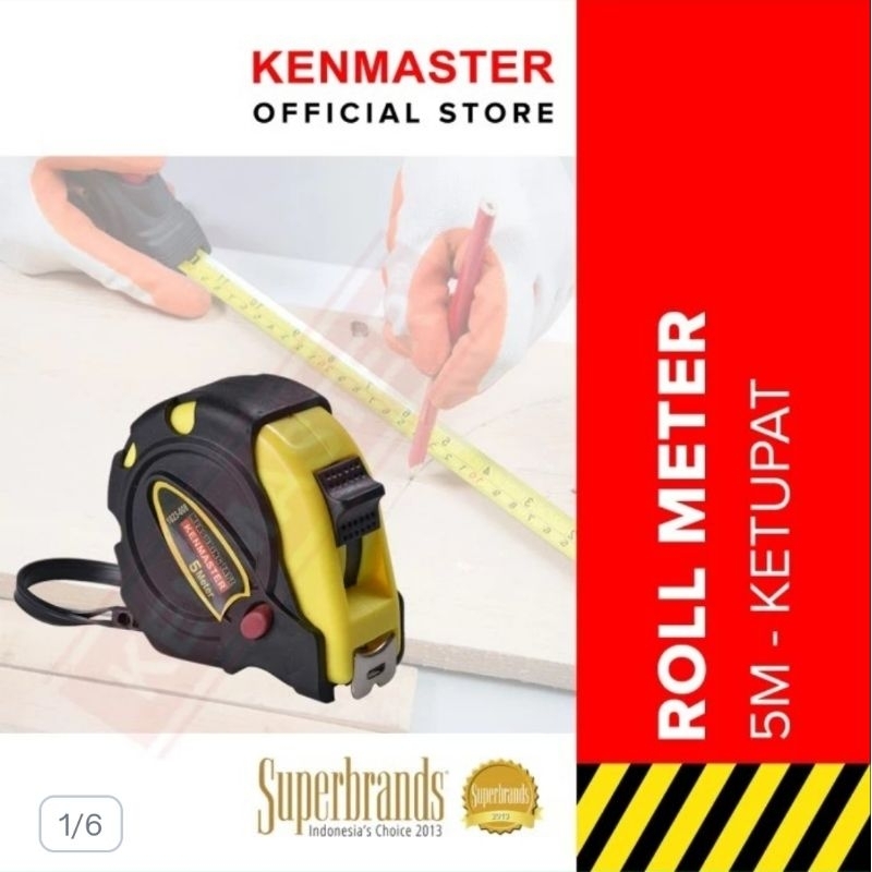 Jual Meteran M Kenmaster Roll Meter Karet Ketupat Shopee Indonesia