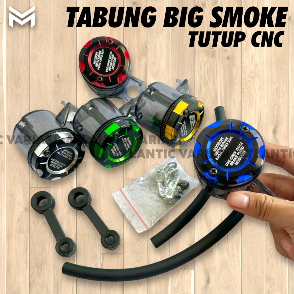 Jual TABUNG BIG SMOKE BAUT KUNCI GOLD BIRU MERAH HIJAU SILVER FULL CNC