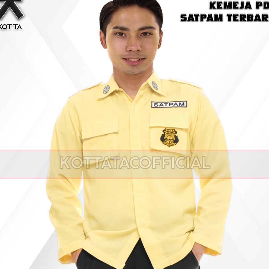 Jual Termurah Baju Pdl Satpam Terbaru Krem Kemeja Pdl Satpam Krem