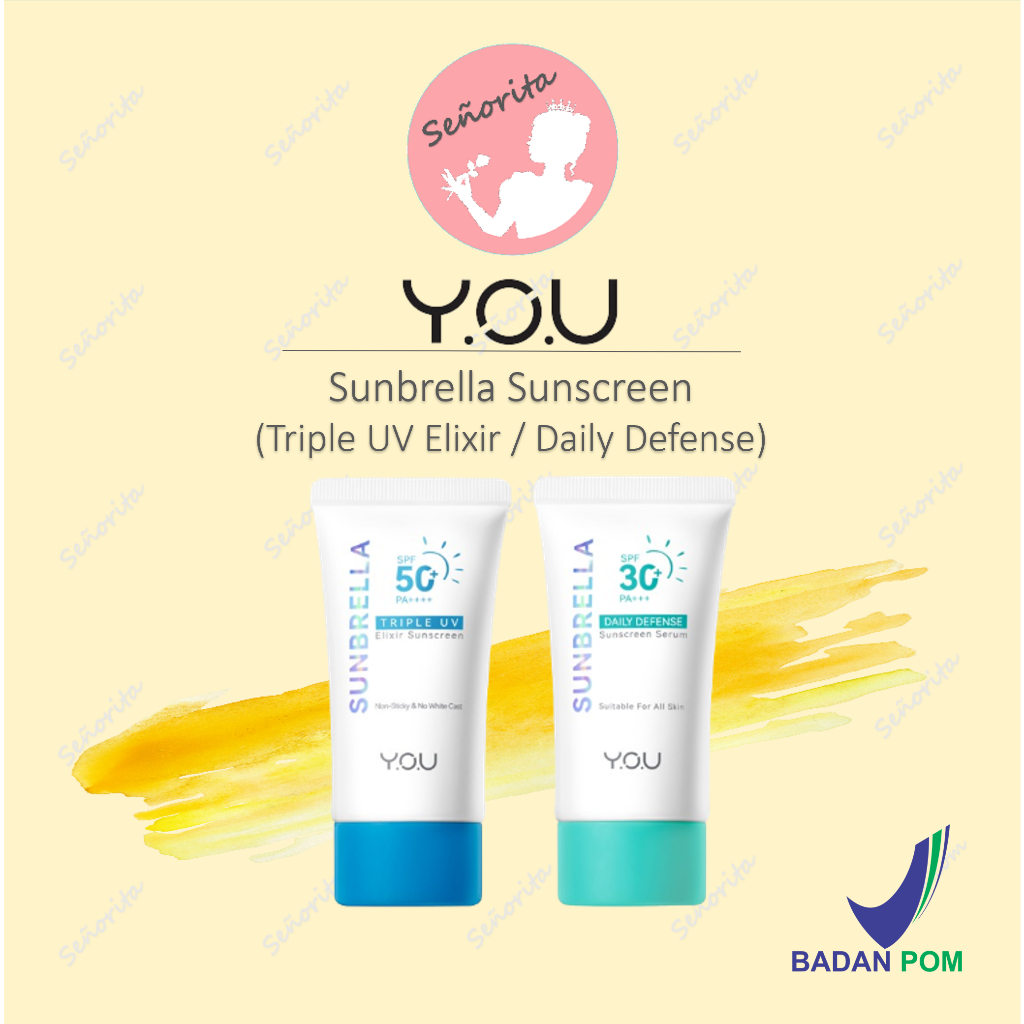 Jual Y O U You Sunbrella Triple Uv Elixir Sunscreen Spf Pa