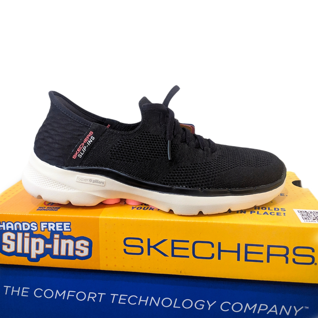 Jual SKECHERS GO WALK 6 Lovely Day Black Sepatu Wanita Original