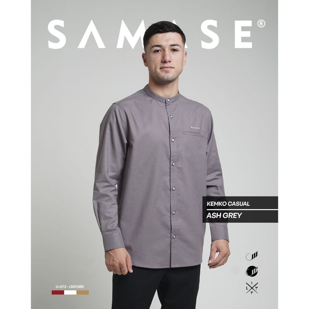 Jual SAMASE Kemko Casual U072 Kemeja Koko Baju Koko Muslim Pria Dewasa