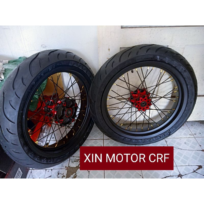 Jual Sepaket Velg Ban Set Supermoto Crf L Klx 150 Crf150 Wr155 Velg 250