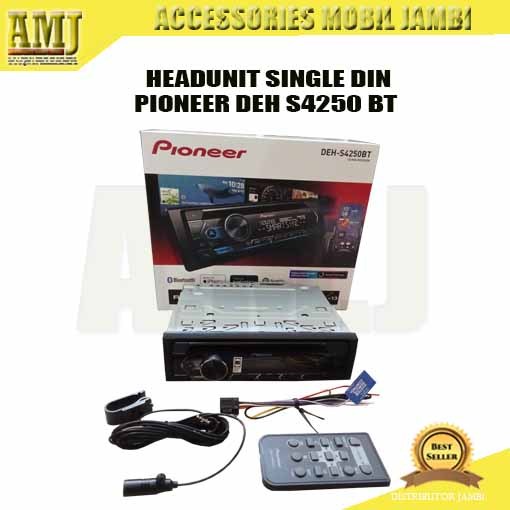 Jual Pioneer DEH S4250BT Single Din CD Player Bluetooth Shopee Indonesia