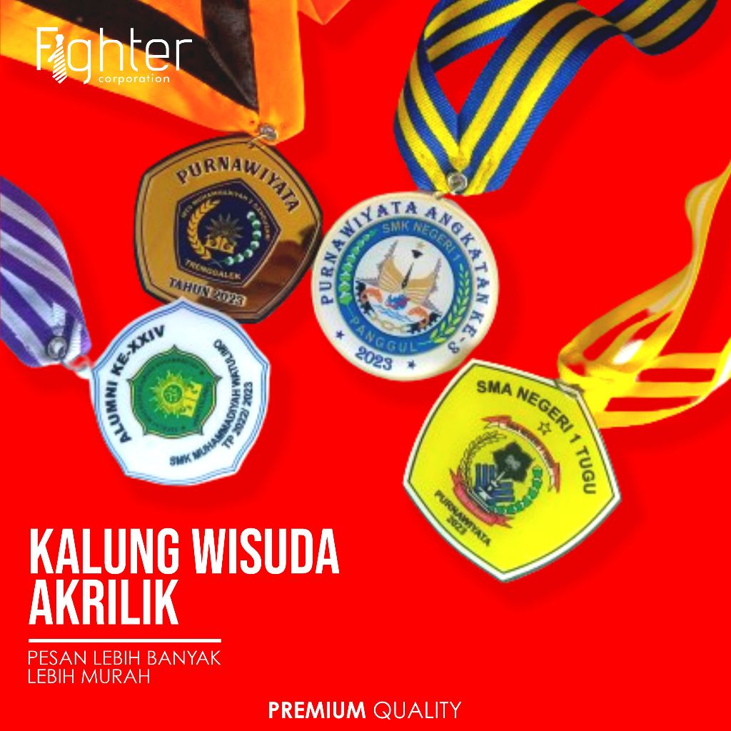 Jual Medali Wisuda Kalung Wisuda Gordon Wisuda Akrilik Murah