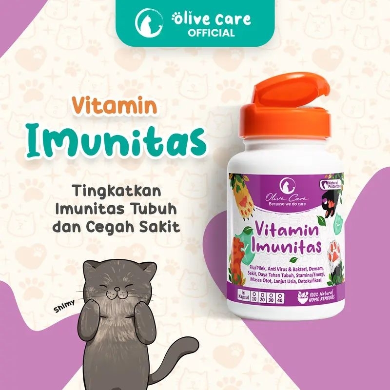 Jual Olive Care Vitamin Kucing Imunitas Untuk Daya Tahan Tubuh Anti