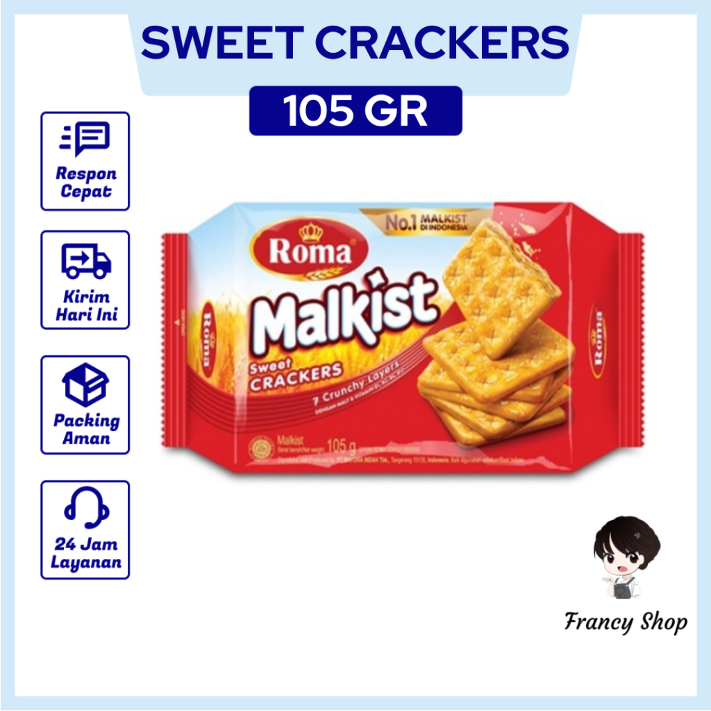 Jual Roma Malkist Crackers Biskuit Cracker Original Gr Shopee