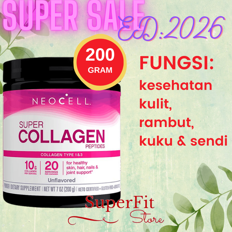 Jual Neocell Super Collagen Peptides 200 Gram Shopee Indonesia