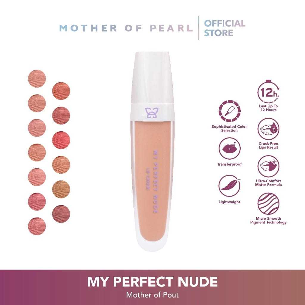 Jual MOP Mother Of Pearl My Perfect Nude Lip Cream Shopee Indonesia