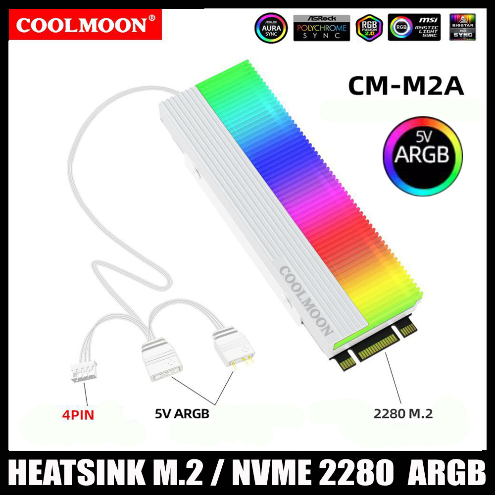 Jual Cool Moon Heatsink M Nvme Ssd Heatsink M Argb Shopee