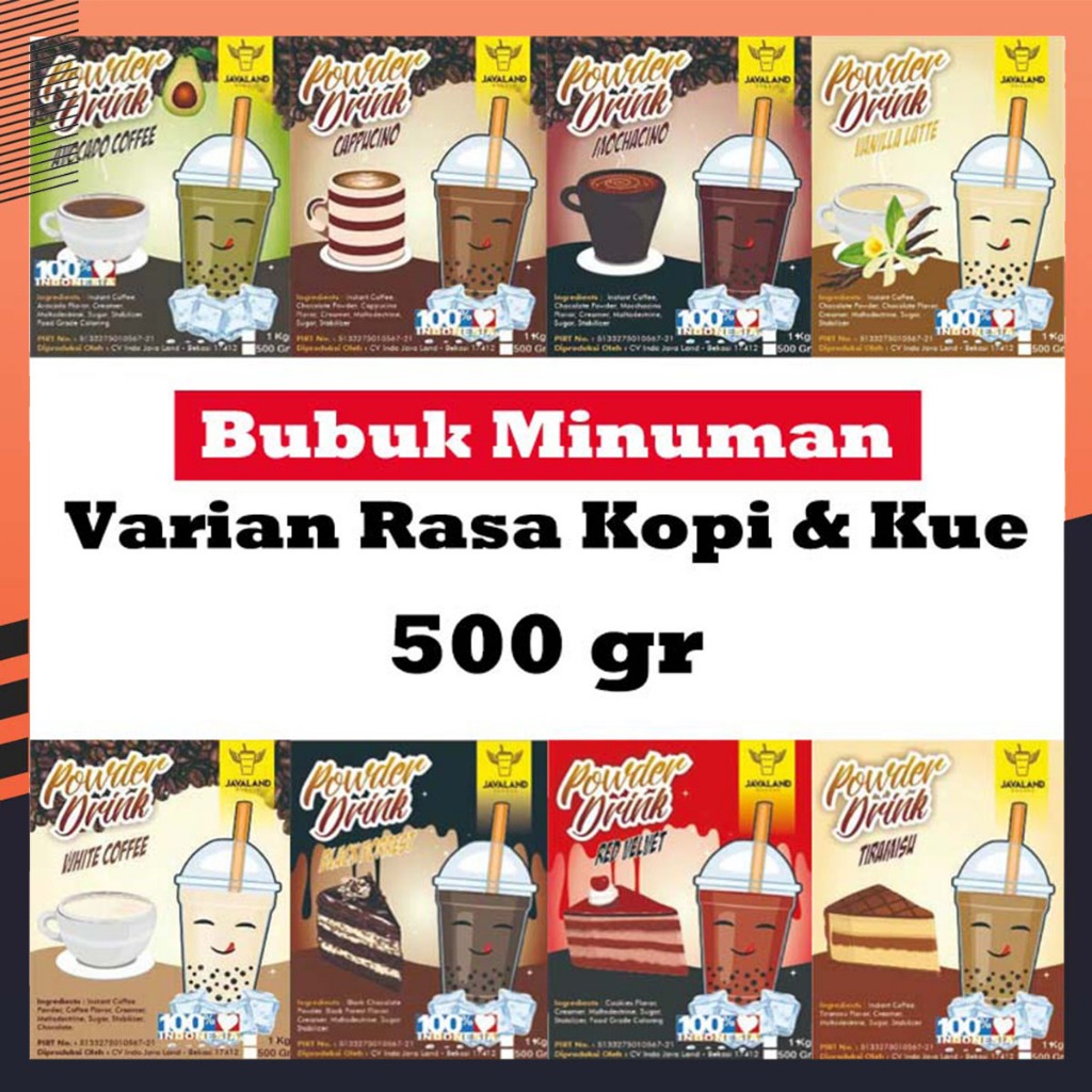 Jual Bubuk Minuman Reguler Javaland Varian Rasa Kopi Dan Kue Gr