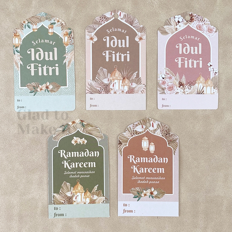 Jual Hang Tag Lebaran Idul Fitri Kartu Ucapan Premium Eksklusif Tebal