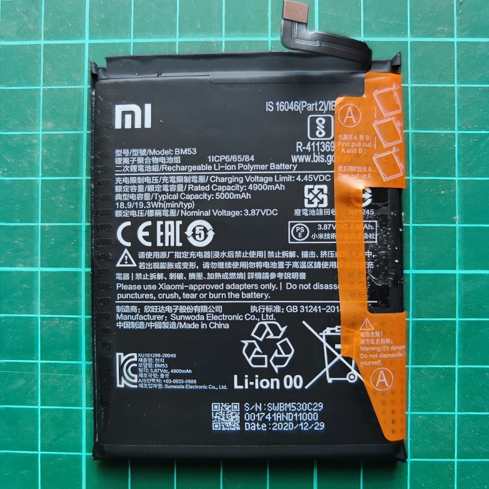 Jual BATERAI XIAOMI MI 10T PRO 5G BATTERY COPOTAN ORIGINAL BM53