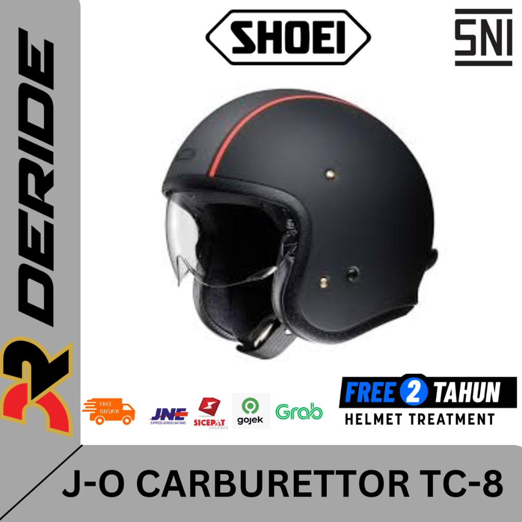 Jual Helm Shoei J O Carburettor Tc Half Face Retro Sni Shopee Indonesia