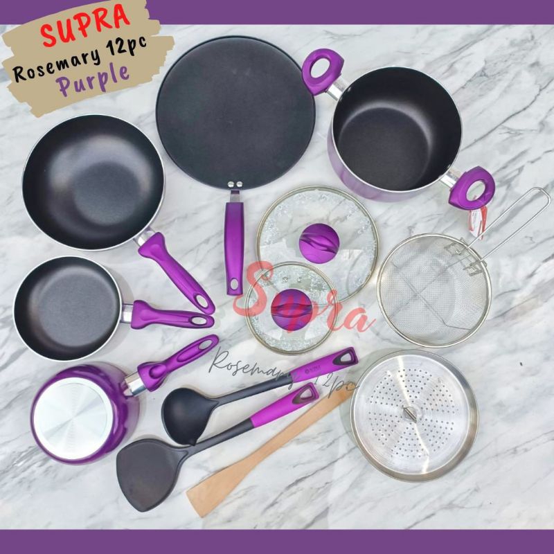 Jual PANCI SUPRA SUPRA ROSEMARY 12PCS COOKWARE SETPanci Set Serba Guna