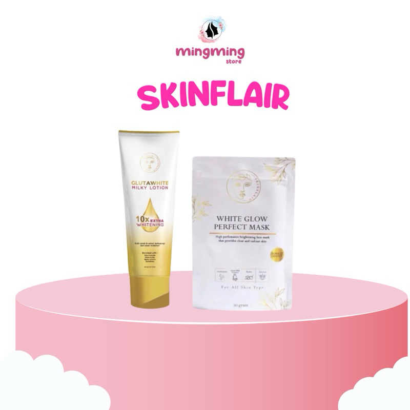 Jual Skinflair White Glow Perfect Mask Masker Wajah Mencerahkan Secara