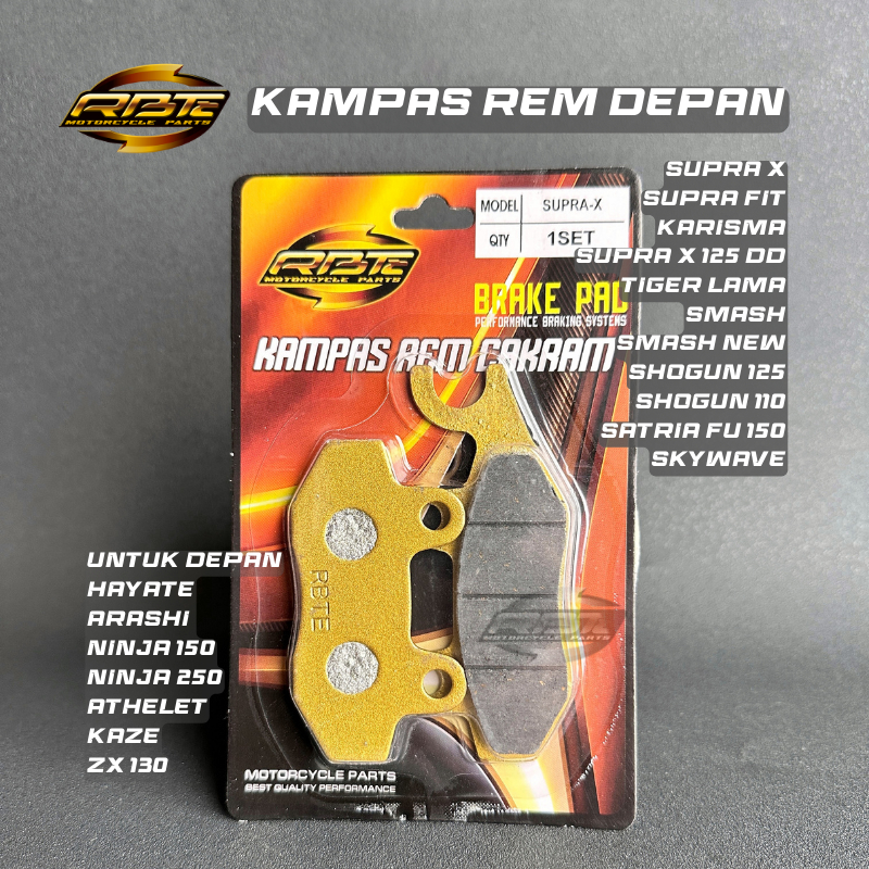 Jual DISCPAD KAMPAS REM DEPAN SUPRA X 125 SUPRA FIT NEW KARISMA SATRIA