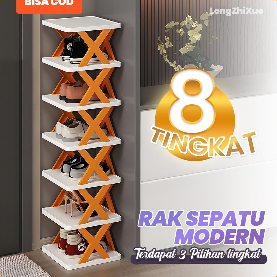 Jual SKA Rak Sepatu Susun 2 Tingkat 8 Serbaguna Tempat Penyimpanan