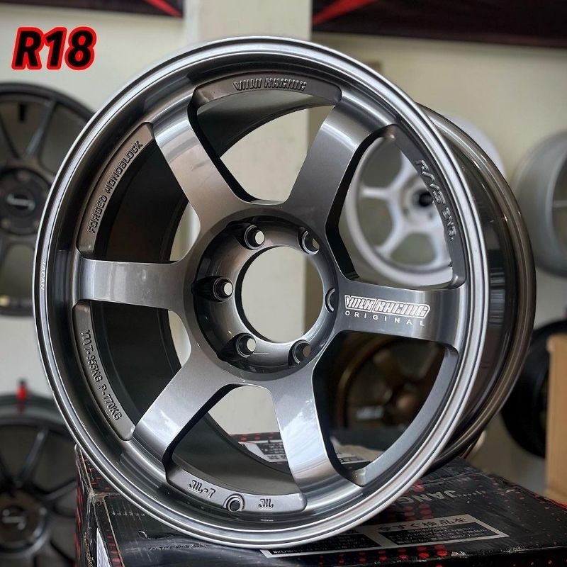 Jual Velg Mobil Racing Ring 18 TE37 FLOW FORMING Velg R18 Velg Mobil