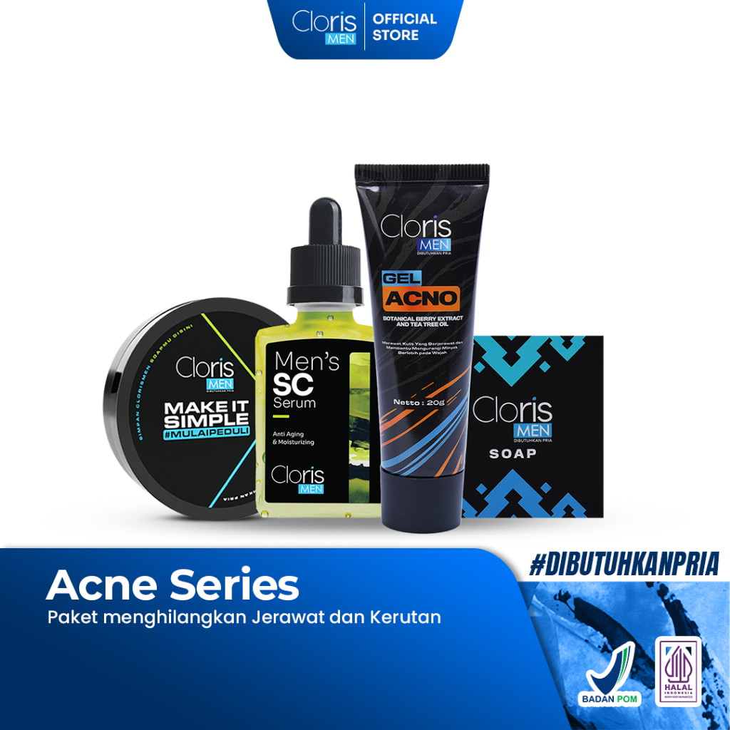 Jual Clorismen Acne Series Paket Skincare Menghilangkan Jerawat Dan