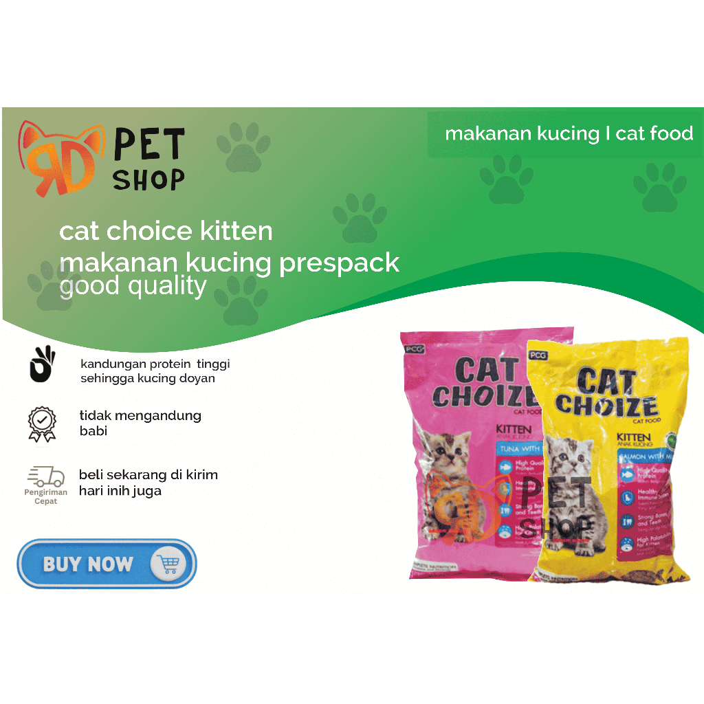 Jual Cat Choice Kitten 1kg Dry Food Frespack Makanan Kucing Shopee