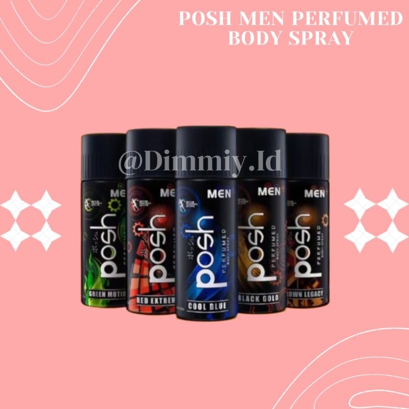 Jual Posh Men Perfumed Body Spray 150ml Shopee Indonesia