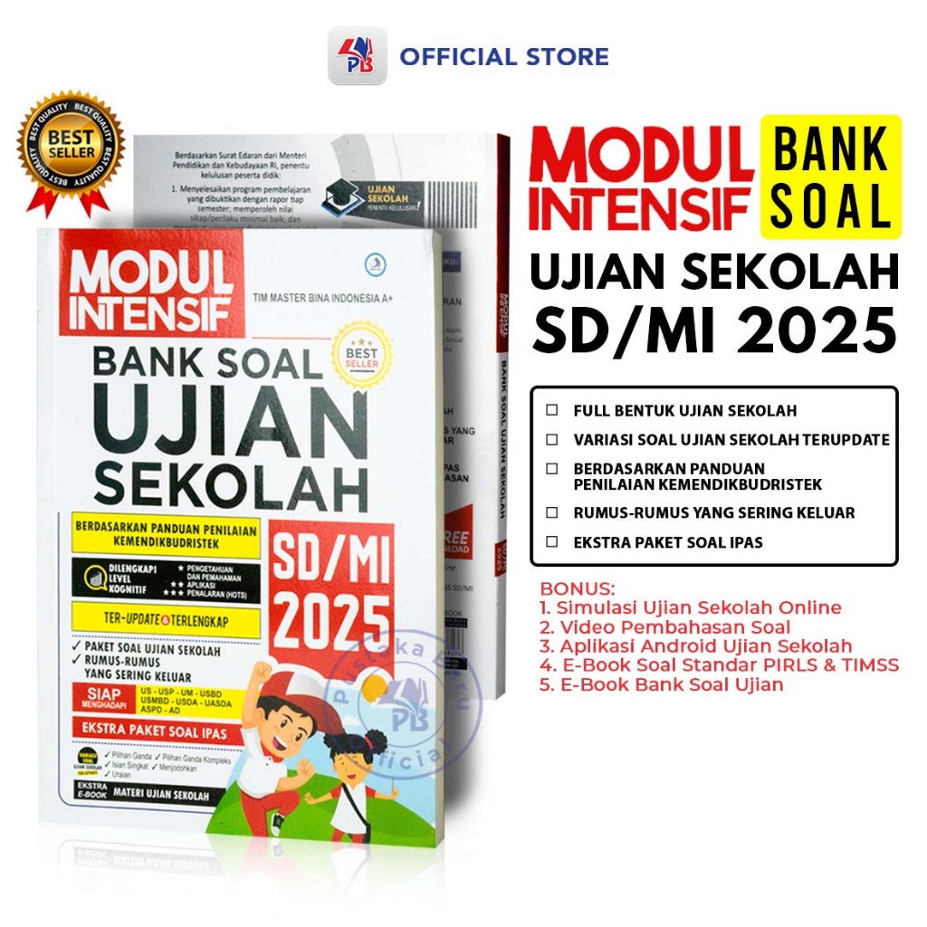 Jual Buku Ujian Sekolah SD Modul Intensif Bank Soal Ujian Sekolah SD