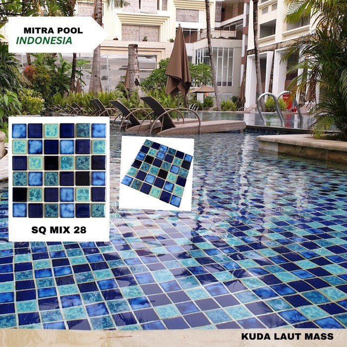 Jual Mosaic Mass Keramik Mosaik Kolam Renang SQ MIX 28 SUPREME Shopee