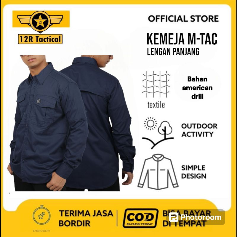 Jual M Tac Series Grosir Kemeja Tactical M TAC Free Gantungan ID Card