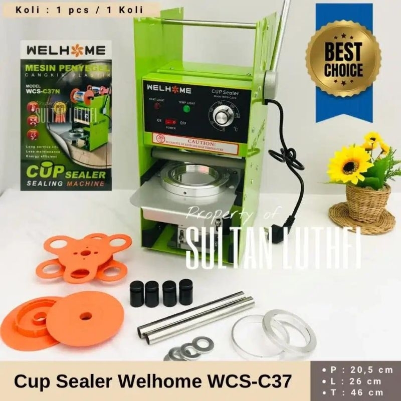 Jual Mesin Cup Gelas Cup Sealer Alat Pres Gelas Welhome Gsf Qme Nizen