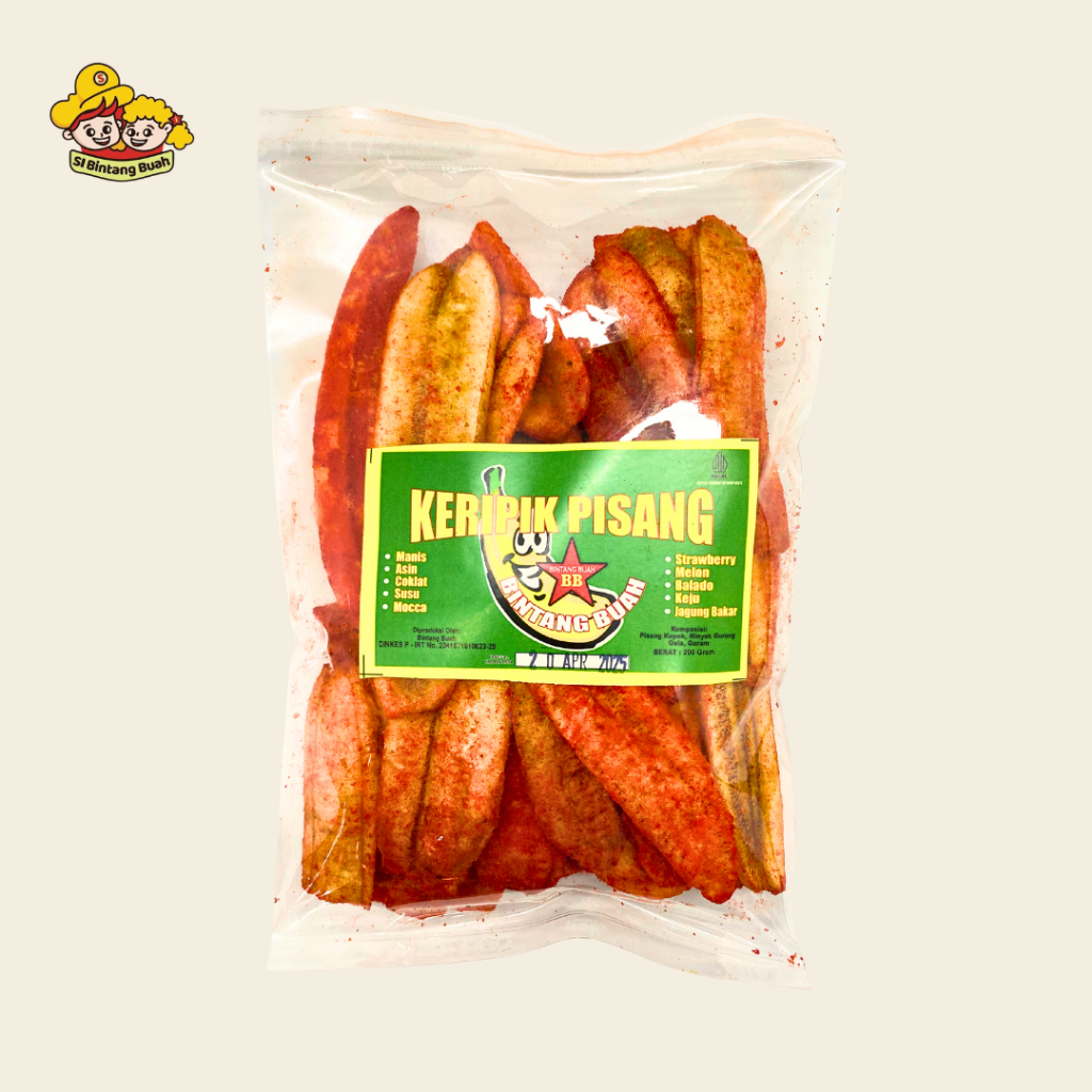 Jual Keripik Pisang Kepok Renyah Rasa Balado Si Bintang Buah