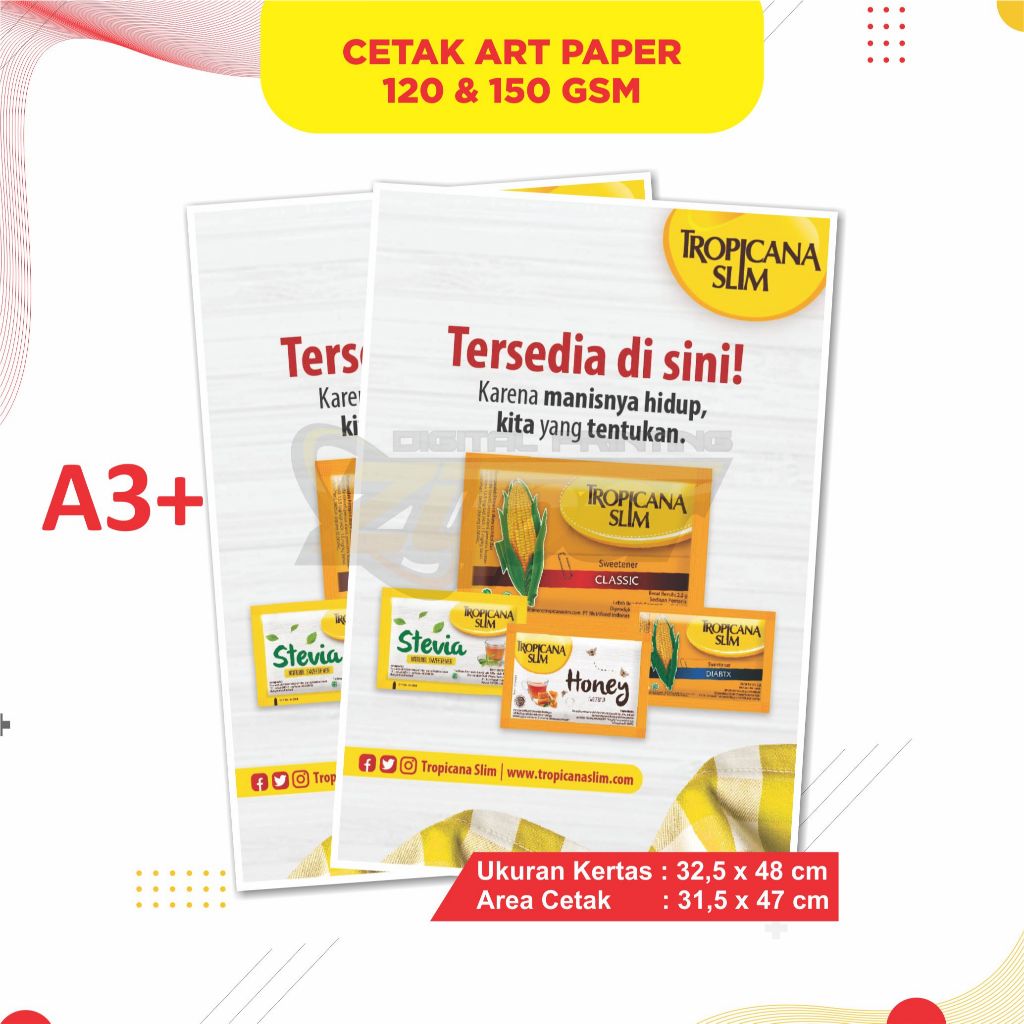 Jual CETAK POSTER ART PAPER 120 Gsm Dan 150 Gsm UKURAN A3 POSTER A3