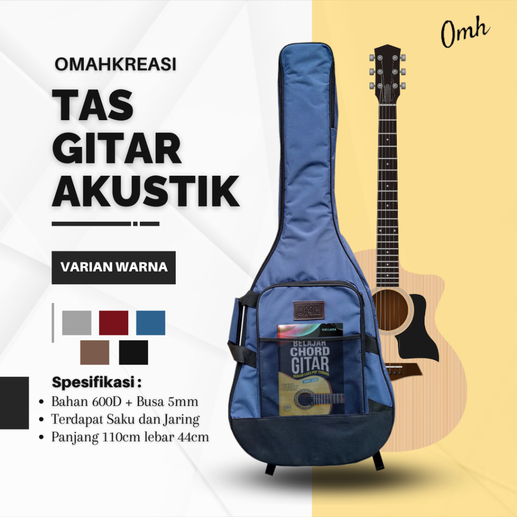 Jual Tas Gitar Akustik Standar Jumbo Tebal Ukuran X Cm Tgj