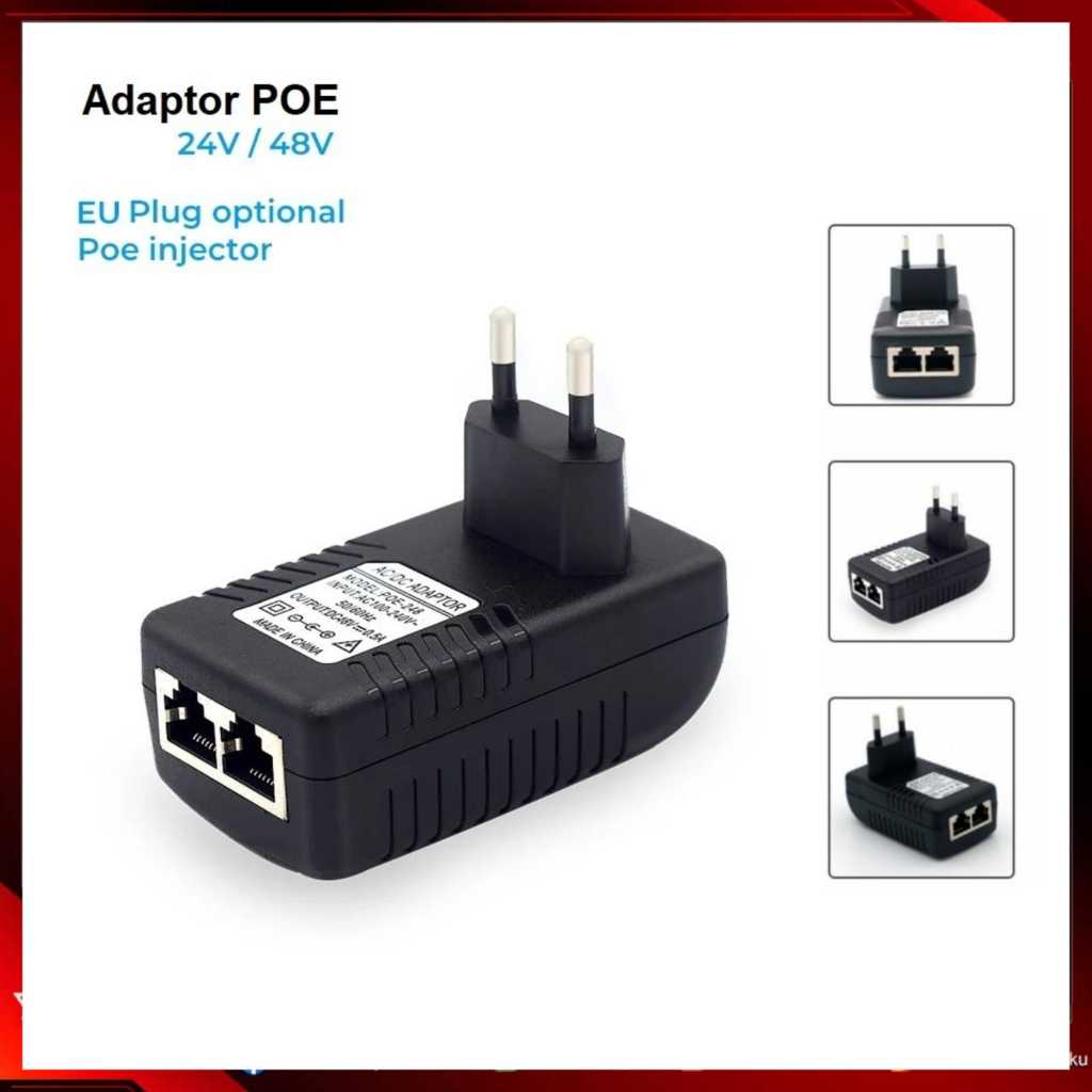 Jual Poe Adaptor Dc V A V A Poe Injector Lan Shopee