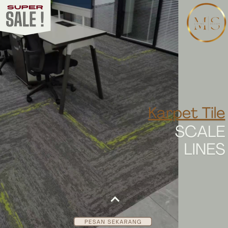 Jual Karpet Lantai Tile Motif Scale Lines Karpet Lantai Kantor Hotel