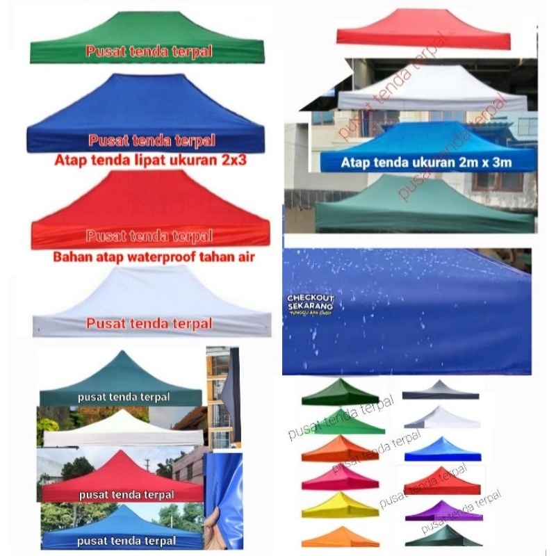 Jual Atap Tenda Lipat Ukuran 2x2 2x3 3x3 Bahan Atap D420 Sudah