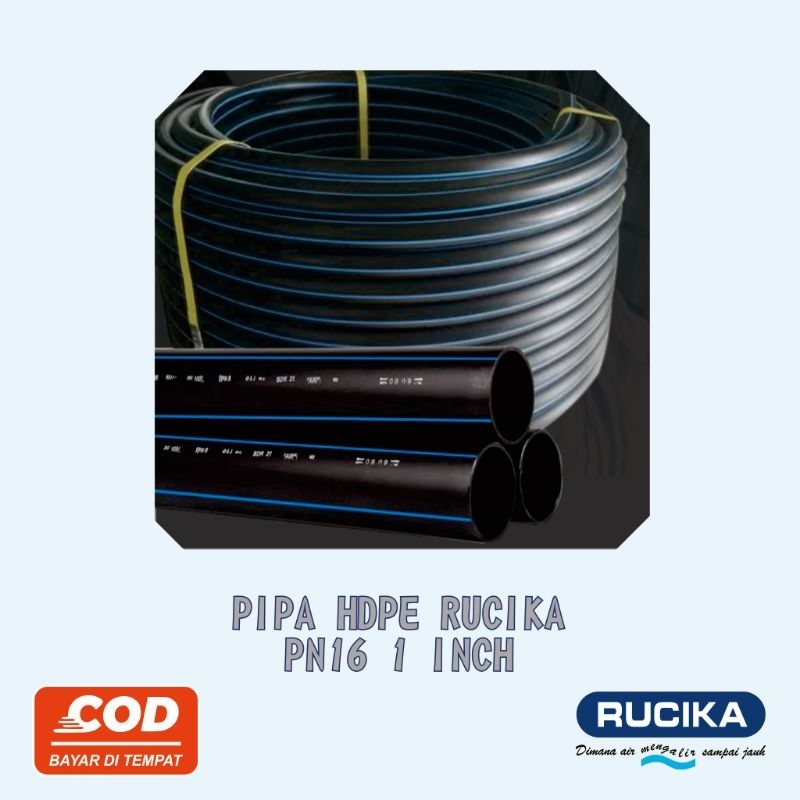 Jual Pipa Hdpe Rucika Sdr Pn Inch Meter Shopee Indonesia