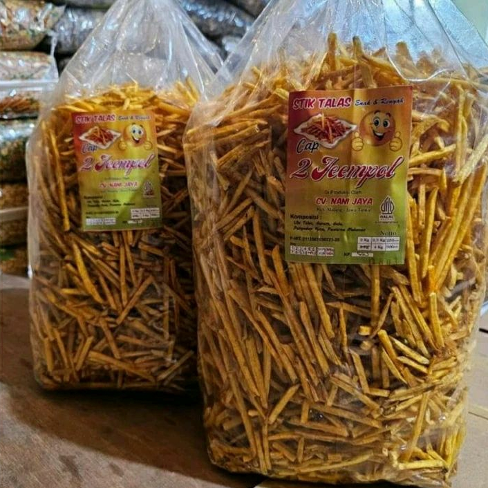 Jual Keripik Stik Talas 1kg Rasa Asin Gurih Renyah Sultan Snack