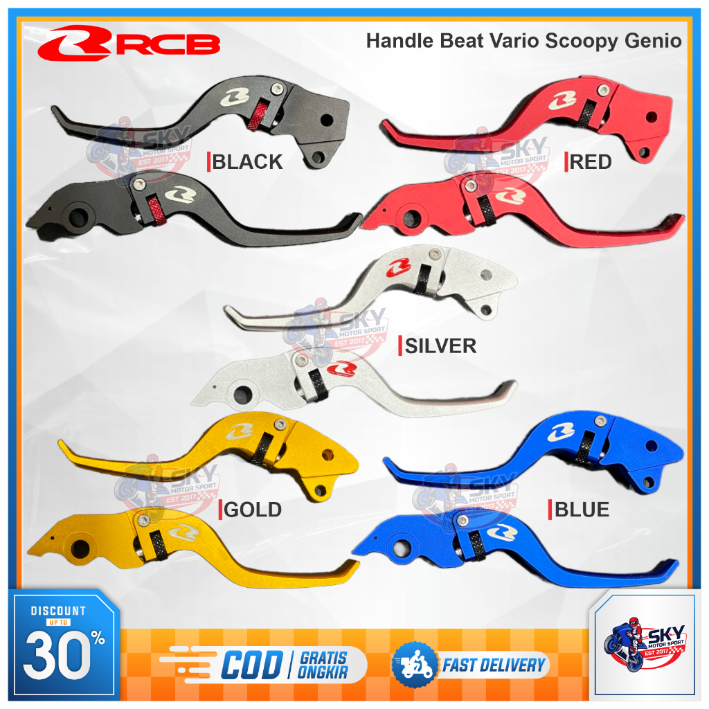 Jual Handle Rem RCB E Alloy Beat Street Deluxe Scoopy Genio Original