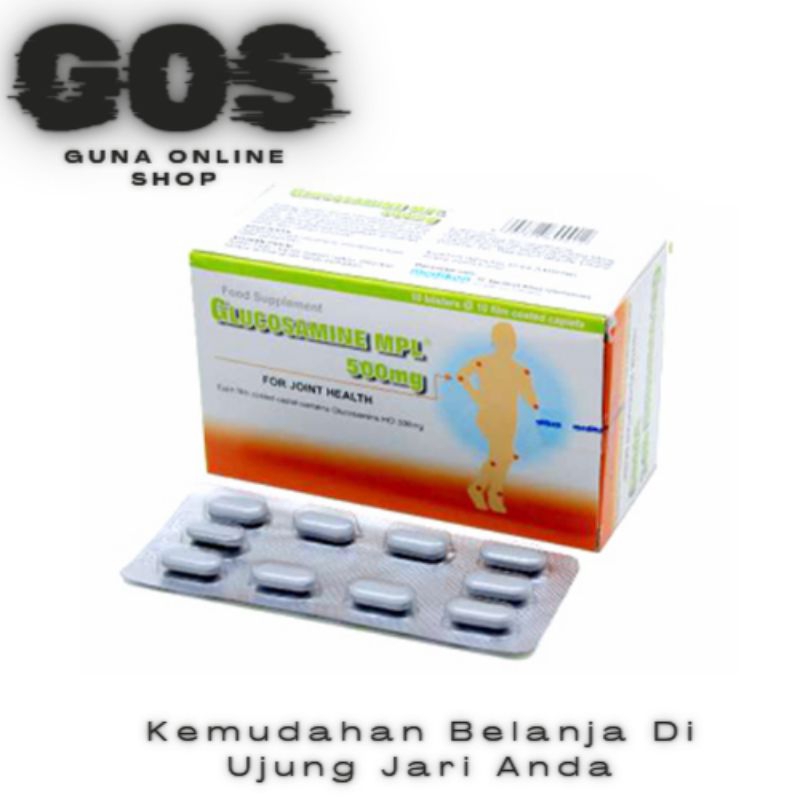 Jual Glucosamine MPL 500 MG Vitamin Untuk Tulang Dan Sendi Shopee