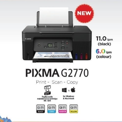 Jual Printer Canon Pixma G2770 G 2770 Print Scan Copy Gi71 CMYK