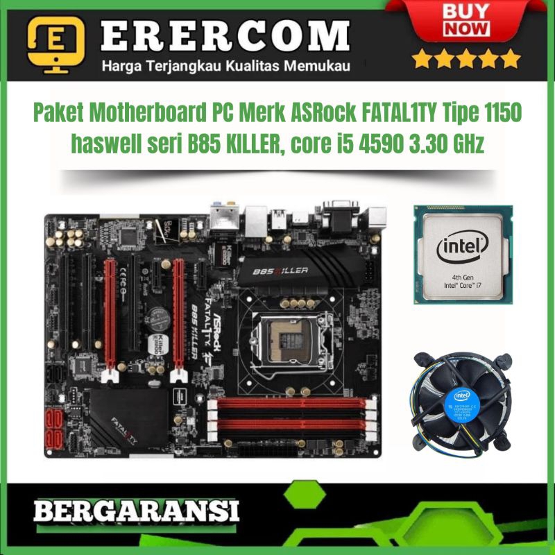 Jual Mainboard Mobo Pc Merk Motherboard PC Gaming ASRock FATAL1TY B85