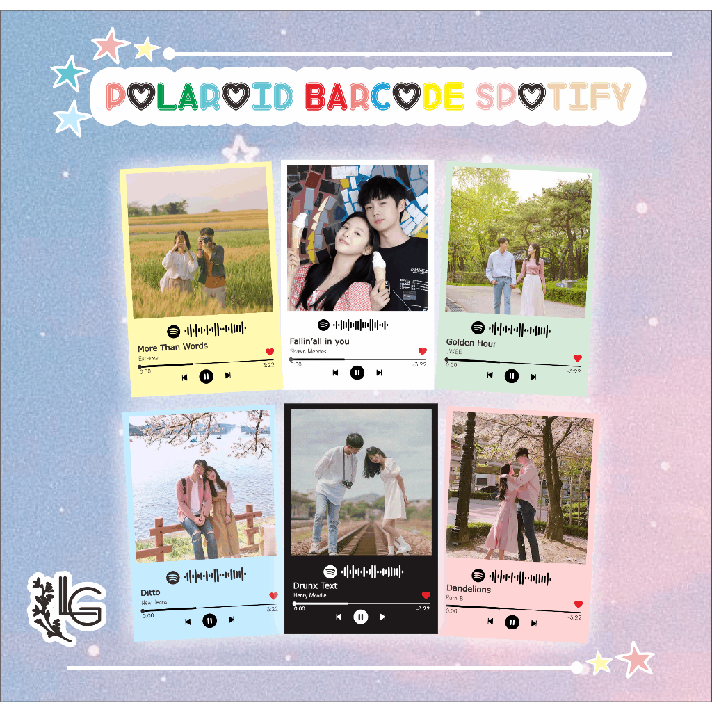 Jual Polaroid Spotify Bisa Custom Desain Cetak Polaroid Polaroid