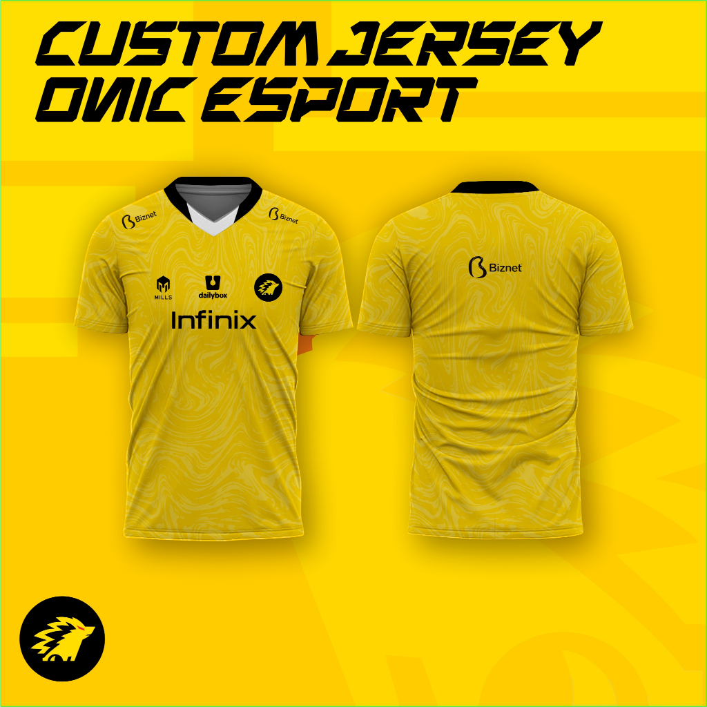 Jual Jersey ONIC 2024 Esport MPL Free Nickname Bahan Premium Dry Fit