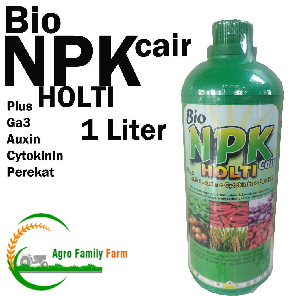 Jual Pupuk Bio Npk Holti Cair Plus Ga3 Auxin Cytokinin Perekat 1 Liter